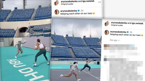 Świątek i Sabalenka na korcie. "Trzymamy siebie w pełnej gotowości"
