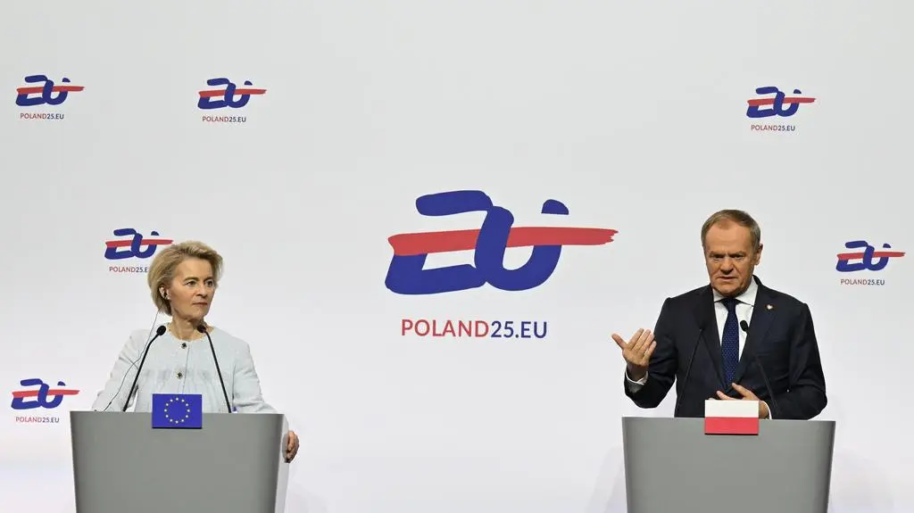 Konferencja premiera i przewodniczącej Komisji Europejskiej