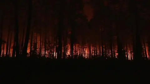 Pożar - noc