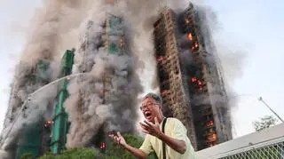 Pożar wybuchł w kompleksie ośmio 31-piętrowych wieżowców