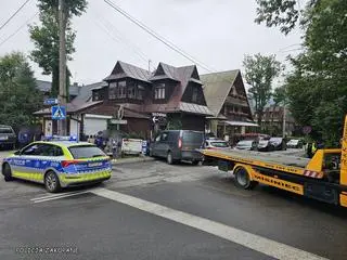 Kraksa w centrum Zakopanego