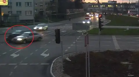 Kolizja na skrzyżowaniu w Olsztynie