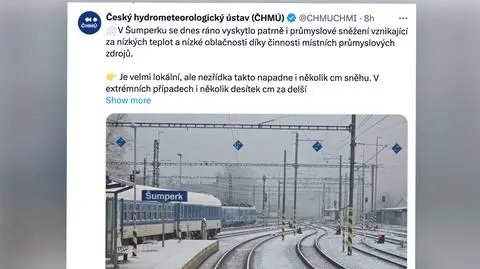 Śnieg w Czechach. Przyczyną nie była pogoda