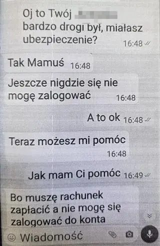 Oszust, podszywając się pod córkę 62-latki, wyłudził od niej pieniądze