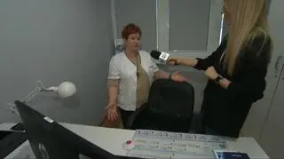 Reporterka TVN24 rozmawiała z położną Wiesławą Cichoń