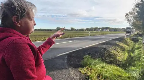 Pani Lidia, mieszkanka Pławinka, mieszka tuż przy drodze wojewódzkiej, gdzie natężenie ruchu jest bardzo duże