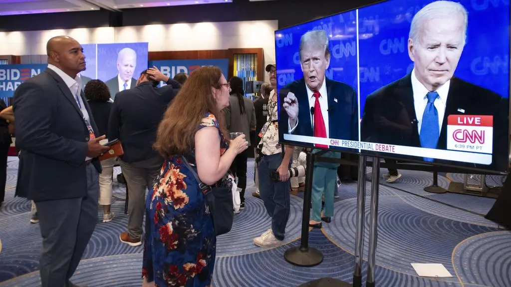Joe Biden w czasie debaty z Donaldem Trumpem 