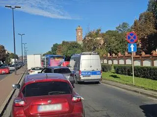 Nagłe hamowanie autobusu w Krakowie