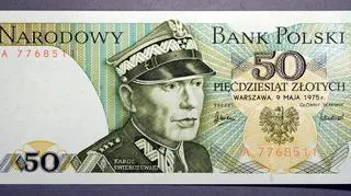 50 zł z gen. Karolem Świerczewskim
