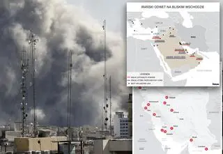 Atak na Iran i odwet reżimu. Pokazujemy na mapach