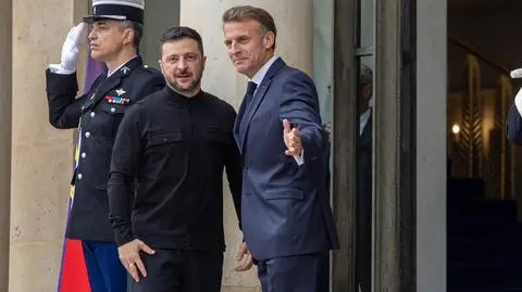 Wołodymyr Zełenski - Emmanuel Macron