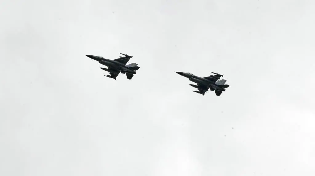 Ukraińskie F-16. Zdjęcie ilustracyjne 