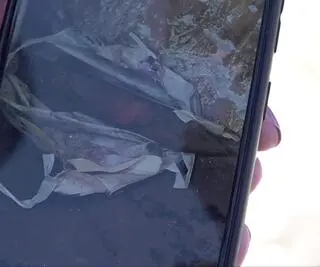 Pocisk znaleziony na klatce schodowej