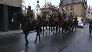 Ułani przejechali ulicami miasta