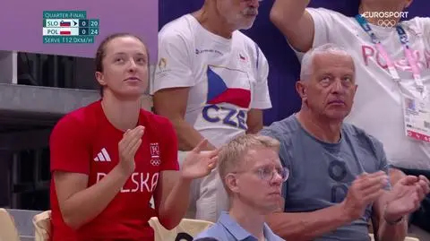 Wyjątkowe wsparcie dla siatkarzy. Iga Świątek na meczu