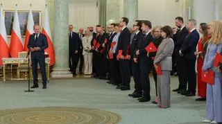 Podziękowania, które "nabierają znaczenia w obecności prezydenta"
