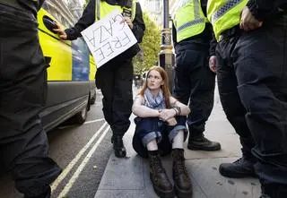 Propalestyńska manifestacja w Londynie. Prawie pół tysiąca osób zatrzymanych