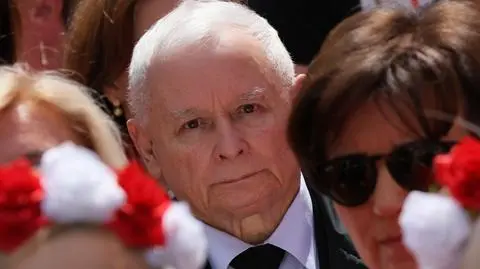 Jarosław Kaczyński na marszu 
