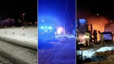Pożar auta dostawczego 