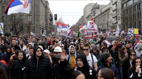 Protest w stolicy Serbii