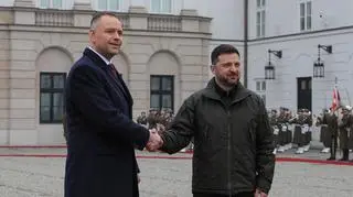 Karol Nawrocki i Wołodymyr Zełenski 