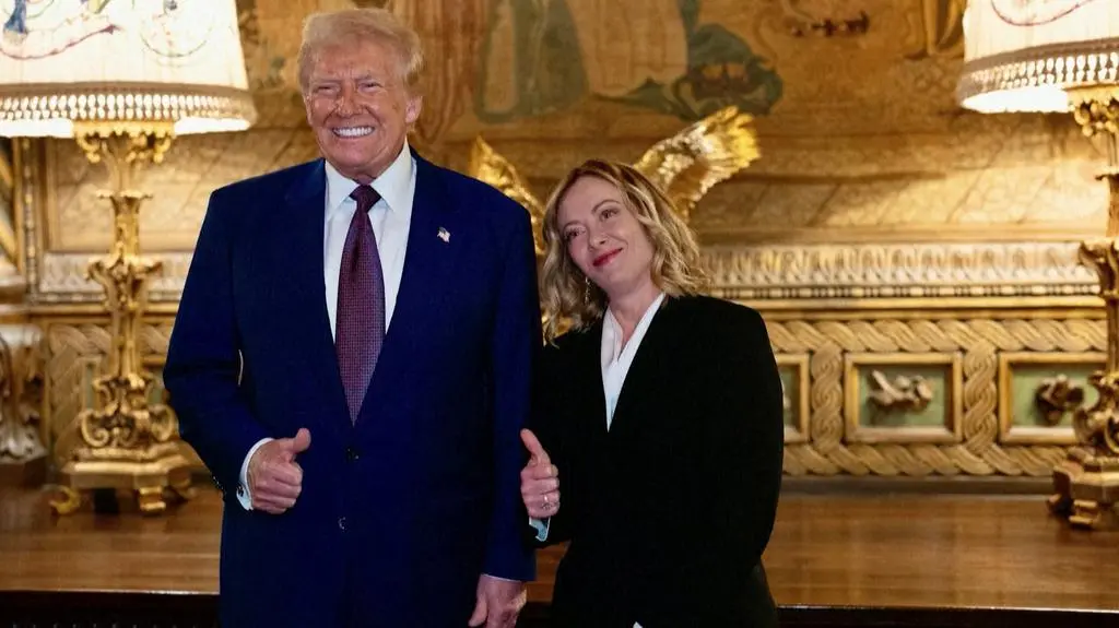 Donald Trump i Georgia Meloni