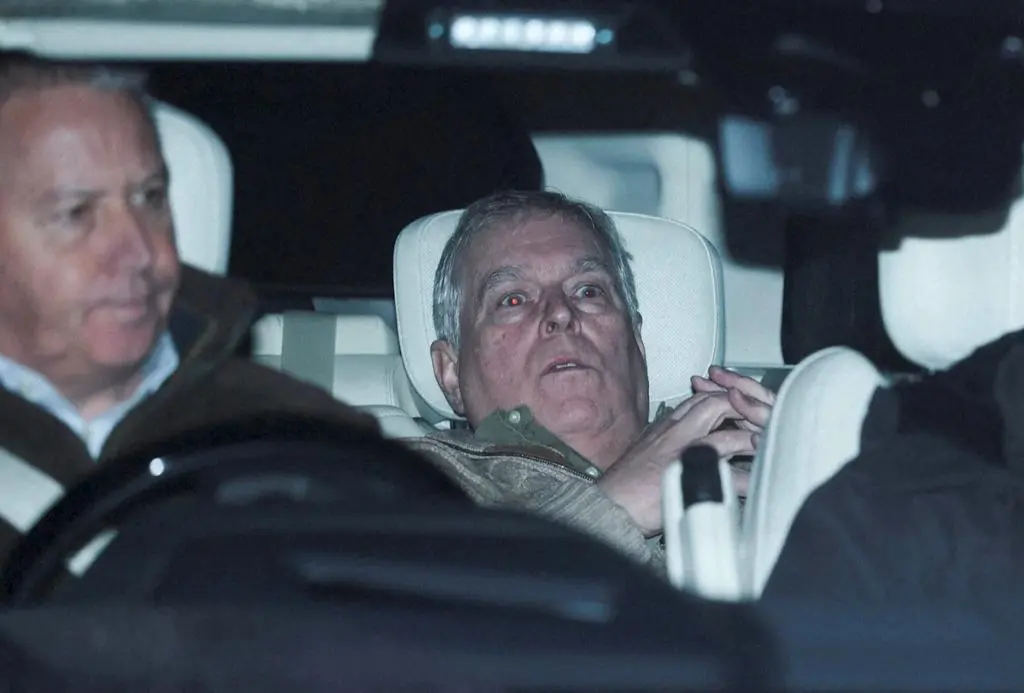 Andrzej Mountbatten-Windsor na zdjęciu wykonanym przez fotografa Reutersa, Phila Noble'a.