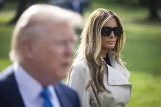 Melania i Donald Trumpowie