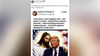 Kolejna grafika w mediach społecznościowych Trumpa