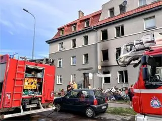Pożar wybuchł na parterze kamienicy