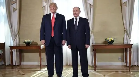 Donald Trump i Władimir Putin w Helsinkach, czerwiec 2018 roku