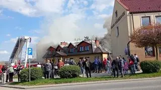 Pożar restauracji w Dębicy 