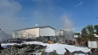 Pożar hali w Tarnowie