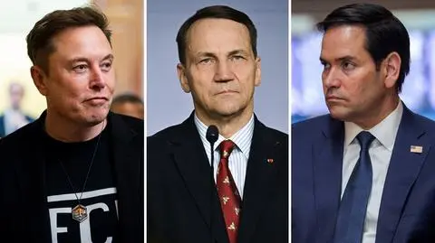 Radosław Sikorski, Elon Musk, Marco Rubio