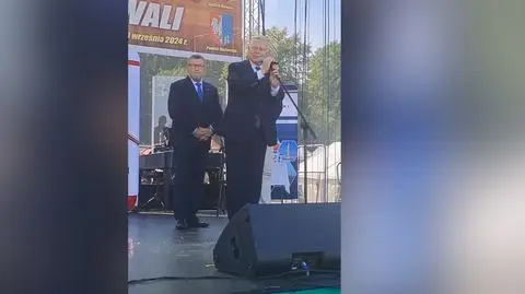 Suski na dożynkach. "Plecie, co mu ślina na język przyniesie"
