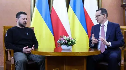Mateusz Morawiecki i Wołodymyr Zełenski