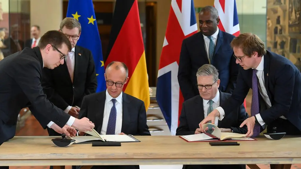 Keir Starmer i Friedrich Merz