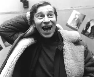 Jerzy Stuhr na planie filmu "Wodzirej"