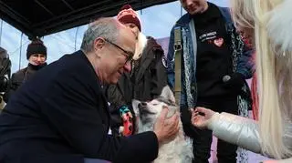 Czarzasty na proteście przed Sejmem
