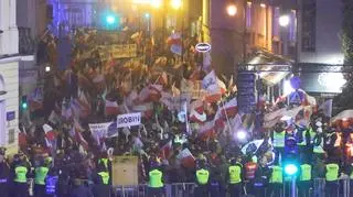 Farmers' protest in the center of the capital