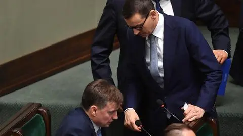 Mateusz Morawiecki i Zbigniew Ziobro w Sejmie
