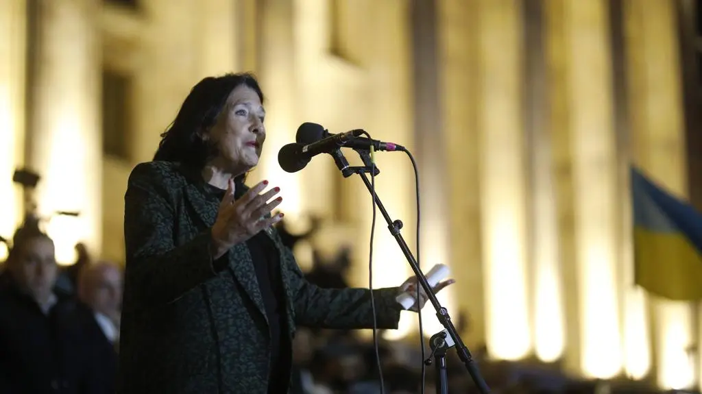 Salome Zurabiszwili. Zdjęcie z listopada 2024 roku 