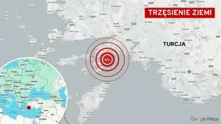 Epicentrum trzęsienia ziemi w Turcji