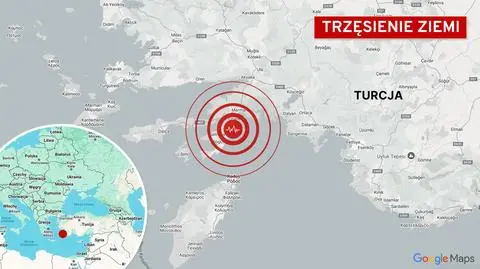 Epicentrum trzęsienia ziemi w Turcji