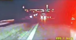 Jechał pod prąd na S7