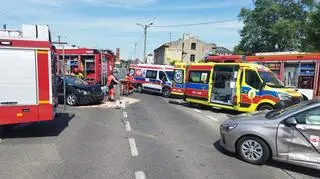 Jedno skrzyżowanie, dwa poważne wypadki 