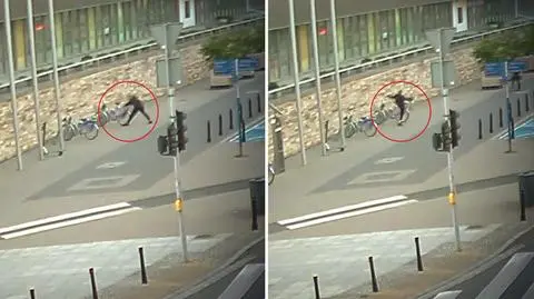 Pijani wracali z klubu, wyrwali veturilo ze stacji. Wszystko nagrała kamera