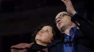 Iwona Morawiecka with her husband Mateusz