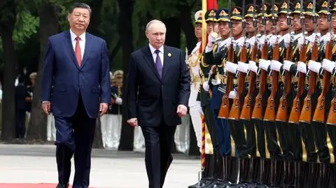 Putin składa wizytę w Chinach. Zdjęcie z maja 2024 roku 