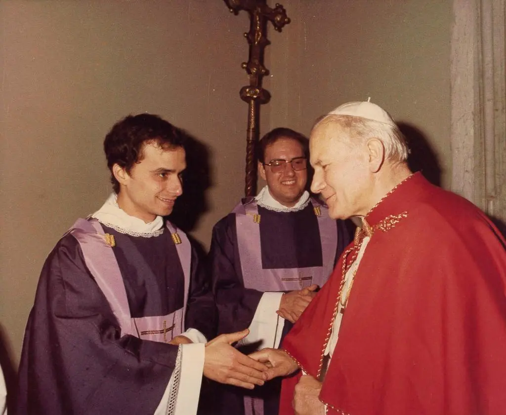 Robert Prevost i Jan Paweł II 